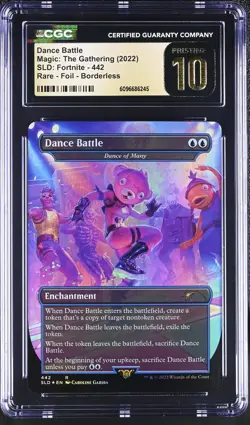 DANCE OF MANY Secret Lair Foil Fortnite Dance Battle CGC Pristine 10 MTG - Image 1