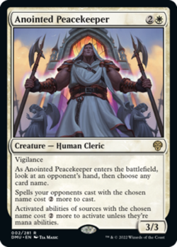 Anointed Peacekeeper - Dominaria United #002/281 MTG Magic The Gathering - Image 1