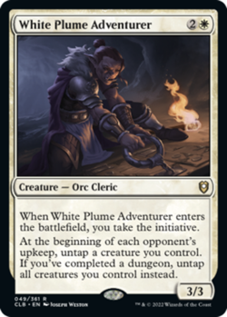 MTG White Plume Adventurer NM-Mint Commander Legends: Battle for Baldur's Gate - Image 1