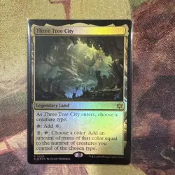MTG Three Tree City 260 Foil Bloomburrow BLB NM - Image 1