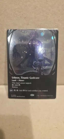 Uthros, Titanic Godcore (Borderless) EoE Galaxy Foil - Never Played - Image 1