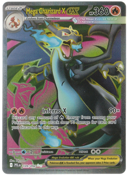 Pokemon TCG Mega Charizard X EX 109/094 Phantasmal Flames Ultra Rare - Image 1