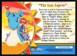 The Lost Lapras - OR1 - Pokemon Topps Series 3 - Orange Islands - Image 2