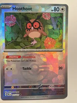 Pokemon TCG Hoothoot Master Ball Pattern 077/131 Prismatic Evolutions Holo - Image 1
