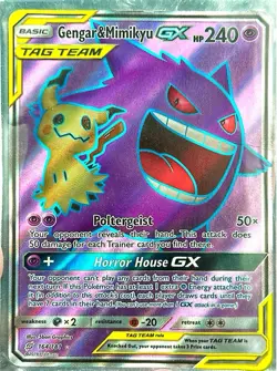 2019 Pokemon Sun & Moon Team Up Gengar & Mimikyu GX #164/181 - Image 1