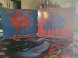 Pokemon Sword and Shield ETB Elite Trainer Box - Set Of 2 - New Factory Sealed - Image 1