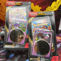 New In Box Pokemon TCG Lucario ex Battle Deck w/ 2 Mega Evolution Promo Blisters - Image 2