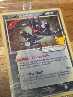 Pokemon TCG Greninja Gold Star Celebrations Promo w/ SWIRL Sealed SWSH144 #3 - Image 1