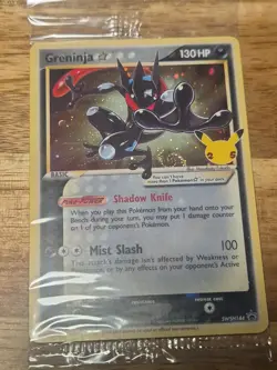 Pokemon TCG Greninja Gold Star Celebrations Promo w/ SWIRL Sealed SWSH144 #3 - Image 2