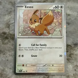 Pokemon TCG Destined Rivals - Eevee SVP 200 Checklane Blister Promo (Cosmo Holo) - Image 1
