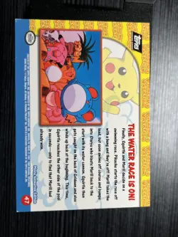 Pokemon TCG The Water Race is on! Pokemon Topps Pikachu's Vacation 47 - Image 3