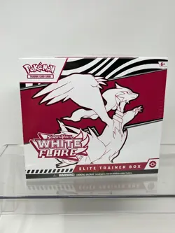 Pokemon White Flare ETB Elite Trainer Box Sealed Black Bolt SV Scarlet Booster - Image 1