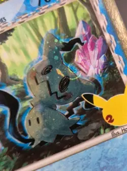 Pokemon Mimikyu SWSH136 Celebrations Promo Standard Size Galaxy Holo Hd Swirl - Image 1