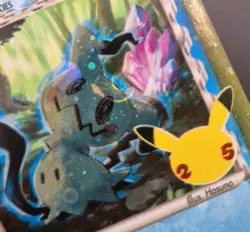 Pokemon Mimikyu SWSH136 Celebrations Promo Standard Size Galaxy Holo Hd Swirl - Image 2