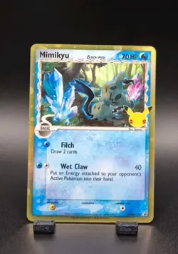 Pokemon Mimikyu SWSH136 Celebrations Promo Standard Size Galaxy Holo Hd Swirl - Image 4