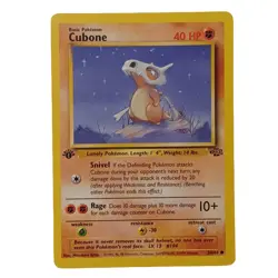 Cubone 50/64 Jungle 1st Edition Vintage WOTC Pokemon Card 1999 NM - Image 1