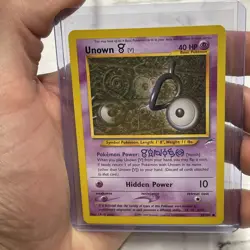Unown V 89/105 Neo Destiny Common Vintage Pokemon Card Unknown [V] NM/MT Pokemon - Image 1