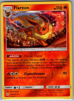 Flareon 25/236 Reverse Holo SM - Cosmic Eclipse - Pokemon Card - NM - Image 1