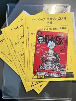 One Piece Magazine Vol.20 Promo Card Luffy SR ST21-014 Japanese - Sealed x1 - Image 1