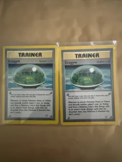 X2 Pokemon Card TCG Ecogym 84/111 Non-Holo Rare Neo Genesis LP/MP + Free Shippin - Image 1