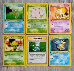 TCG Pokemon Cards 6 Lot First Edition WOTC - Image 1