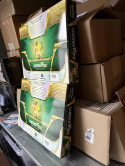 2 boxes Sealed Leafeon V Star Special Collection Box English VSTAR Pokemon TCG - Image 3