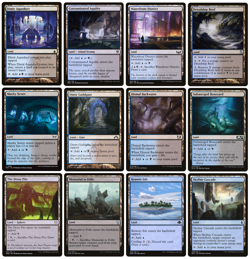 MTG - 12 x Different Blue & Black Dimir Lands for COMMANDER deck building - LP - Image 1