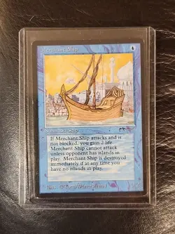MTG Magic Arabian Nights Merchant Ship - Image 1