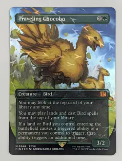(Chocobo Track Foil) Traveling Chocobo (Borderless) (568) FINAL FANTASY MTG - Image 1