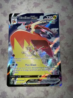 Pokemon TCG Blaziken VMAX TG15/TG30 Silver Tempest Near Mint/Mint Condition - Image 1