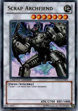 Yugioh Scrap Archfiend DREV-ENSP1 Limited Edition Ultra Rare NM - Image 1