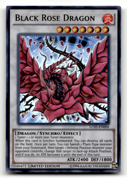 Black Rose Dragon () LC05-EN004 Limited Ultra Rare Legendary Collection 5D's LP - Image 1