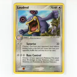 Pokemon TCG Loudred 23/100 EX Crystal Guardians Regular Rare Card EN-LP 2006 - Image 1