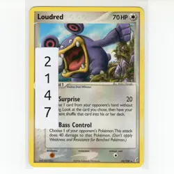 Pokemon TCG Loudred 23/100 EX Crystal Guardians Regular Rare Card EN-LP 2006 - Image 3