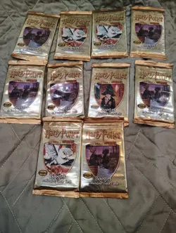 Harry Potter Trading Card Game Booster Packs 10 Sealed 2001 wizard of the coast - Image 1