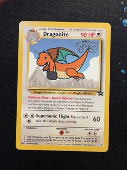 Dragonite No.5 WOTC Black Star Promo Pokemon Card! 5 #149 stamped - Image 1