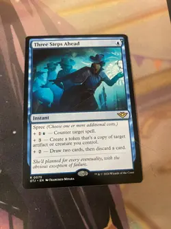 MTG - THREE STEPS AHEAD - RARE - NM - OTJ - Image 1