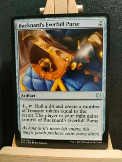 Bucknard's Everfull Purse - Commander: Forgotten Realms - NM (see pics) MTG - Image 1