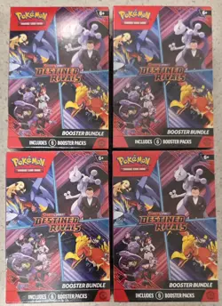 Pokemon TCG - Destined Rivals Booster Bundles x4 - New And Sealed - Image 1