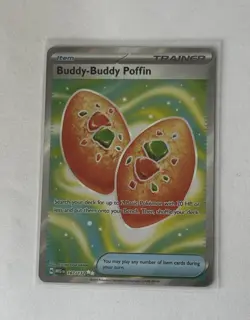 Buddy-Buddy Poffin 167/132 Me01: Mega Evolution Holo Pokemon TCG - Image 1