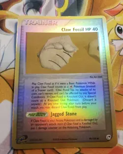 Pokemon Claw Fossil HP 40 Sandstorm 90/100 Reverse Holo Foil LP - Image 1