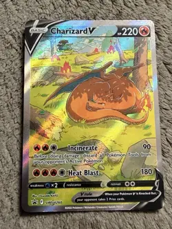 Pokemon TCG Charizard v SWSH260 Black Star Promo Full Art Ultra Rare - Image 2