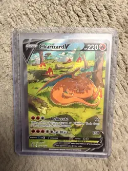Pokemon TCG Charizard v SWSH260 Black Star Promo Full Art Ultra Rare - Image 5