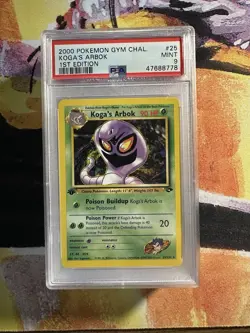 Pokemon Gym Challenge #25 - Koga's Arbok - MINT - 1st Edition - PSA 9 - Rare! - Image 1
