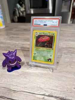 PSA 6 Graded Pokemon Erika's Vileplume Gym Heroes 5/132 Holo Unlimited Holo Rare - Image 2