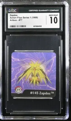 Zapdos #77 - Pokemon Action Flipz Series One CGC Gem Mint 10 - Image 1