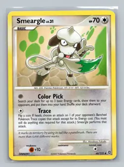 Pokemon TCG Smeargle 66/132 Secret Wonders Normal LP - Image 1