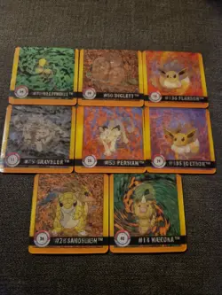 Vintage Pokemon Action Flipz Premier Edition Holos - Set of 8 - Image 1