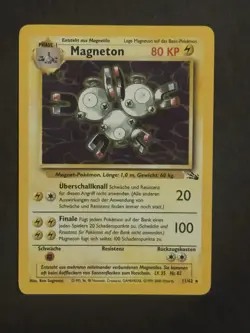 Pokemon Karte - Magneton (11/62) Holo Fossil Set - Vintage - Nearmint - Deutsch - Image 1