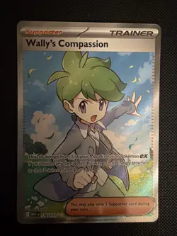 Wally's Compassion 176/132 - Pokemon Mega Evolution Full Art Ultra Rare Holo NM - Image 1